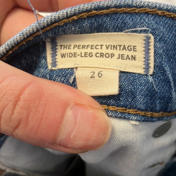 Madewell Perfect Vintage Wide-Leg Crop Jean 26 - Picture 3 of 10